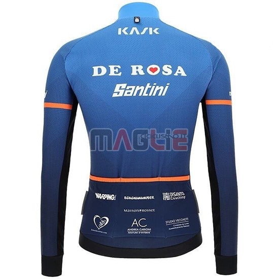 Maglia Casteli De Rosa Manica Lunga 2019 Blu - Clicca l'immagine per chiudere